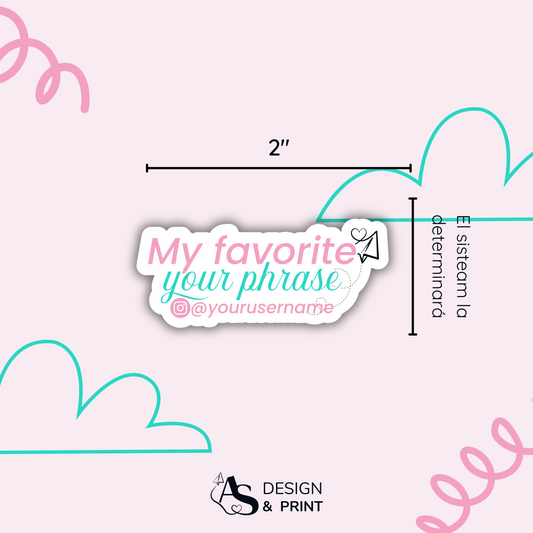 Sticker Waterproof My Favorite…