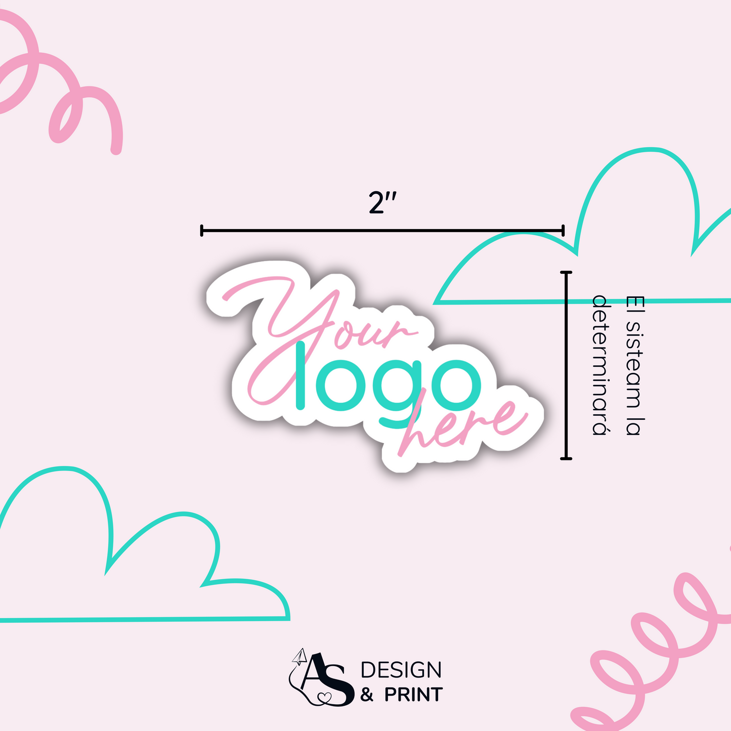 Sticker Troquelado 2" Waterproof