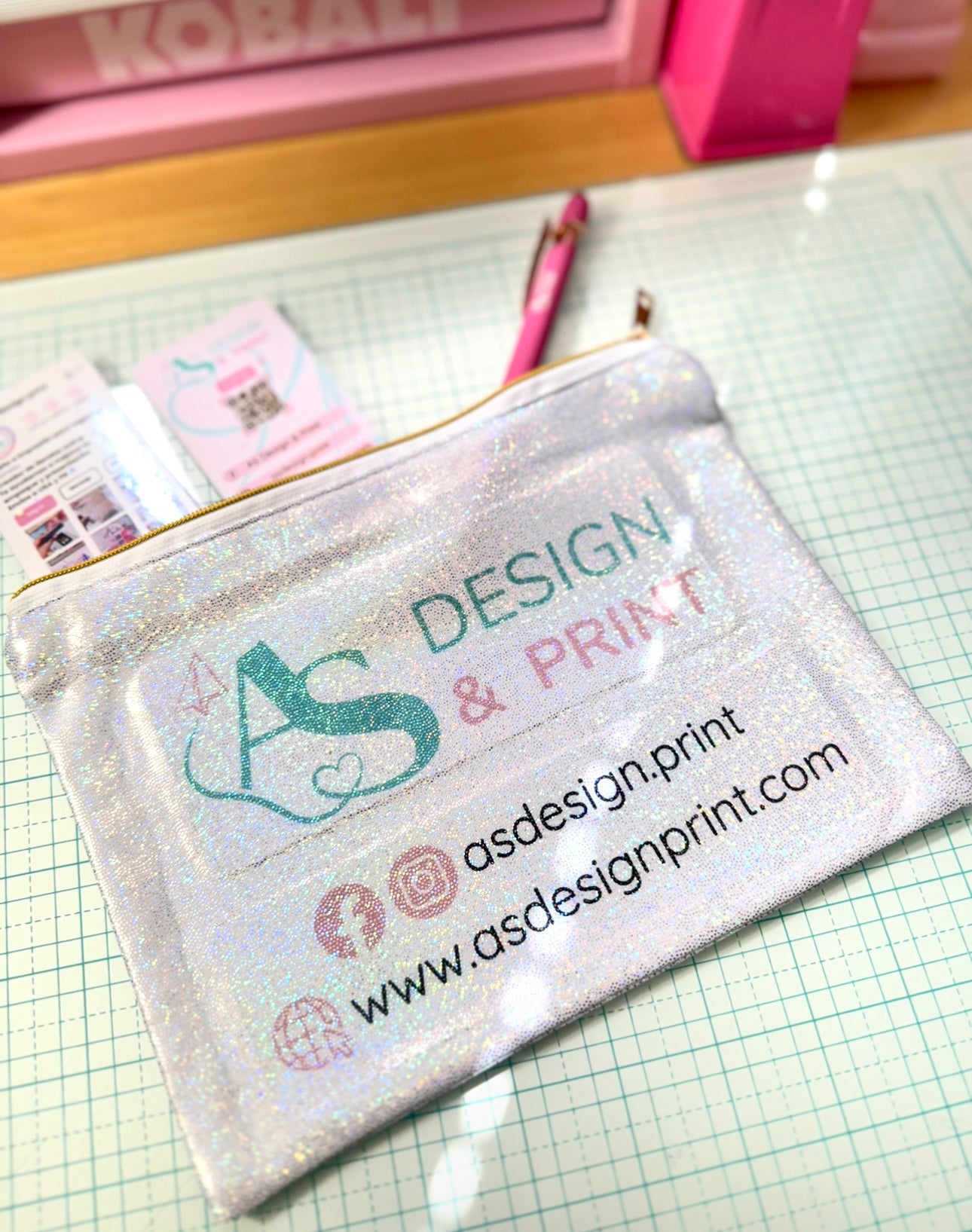 Personalized makeup bag