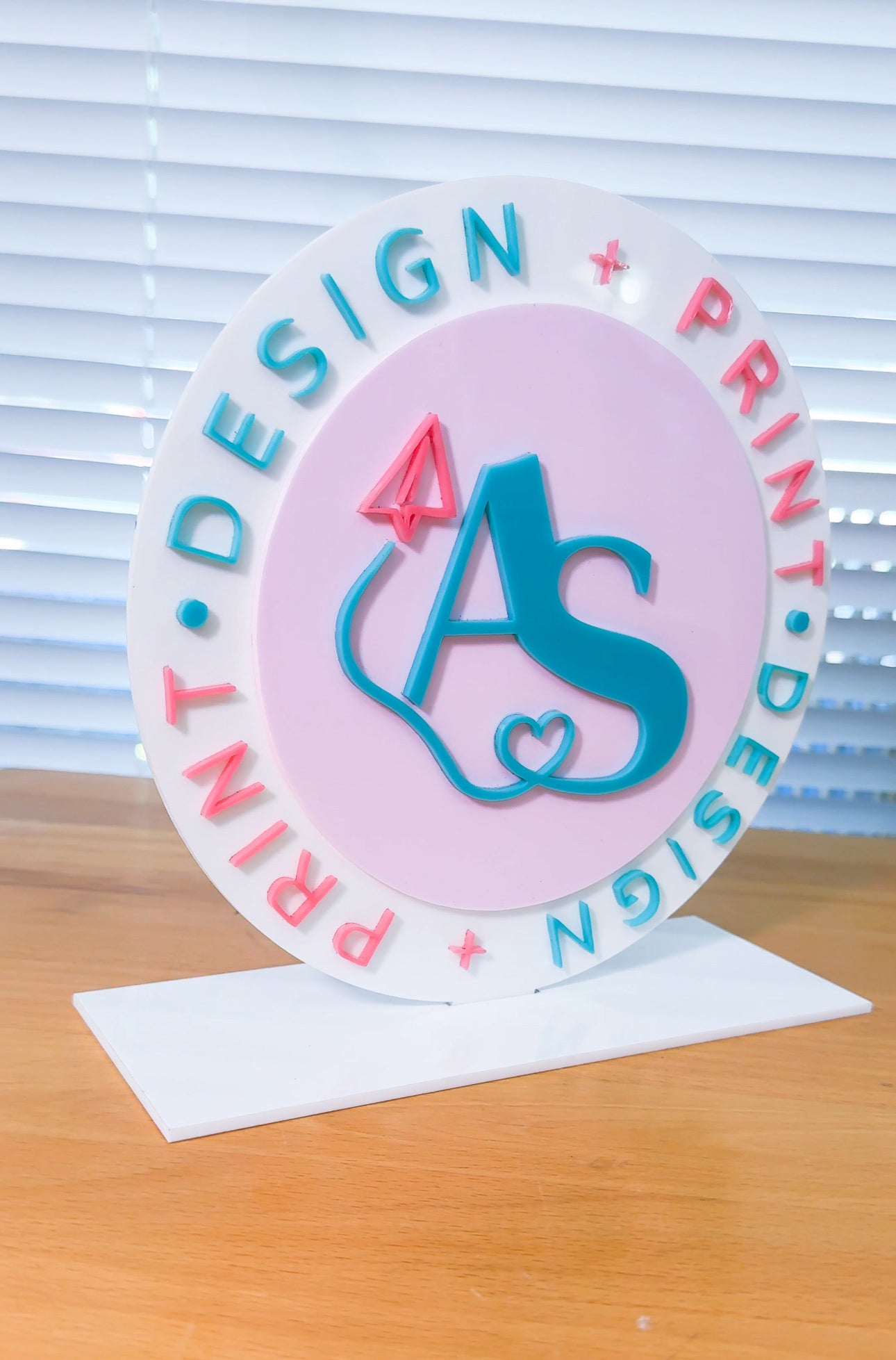 Logo table sign