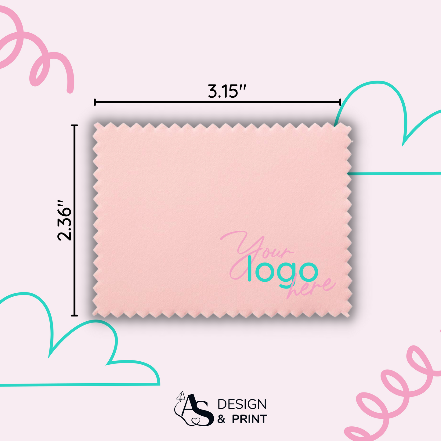 Paños de joyería personalizados