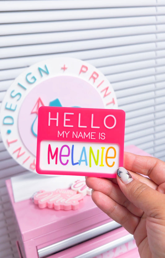 Name Tag Hello my name is