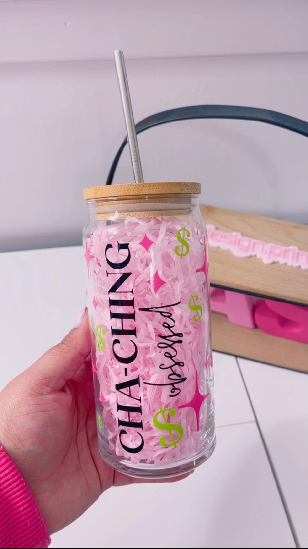 Cha-Ching Beer Glass